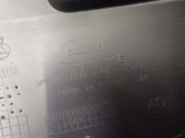 bontott VW CRAFTER Jobb hátsó Lökhárító Sarok (Műanyag)