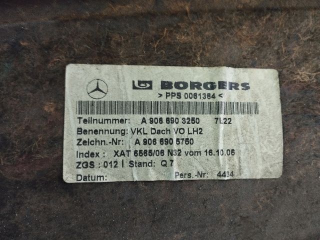 bontott VW CRAFTER Tetőkárpit