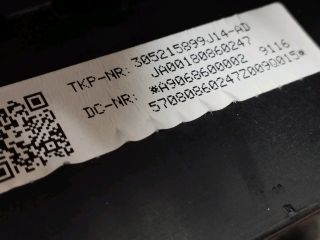 bontott VW CRAFTER Utasoldali Légzsák