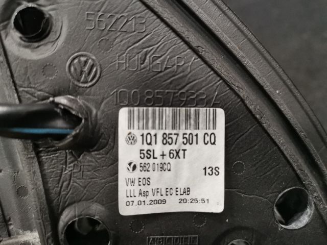 bontott VW EOS Bal Visszapillantó Tükör (Elektromos)