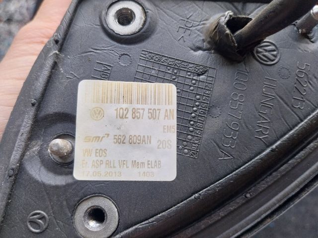 bontott VW EOS Bal Visszapillantó Tükör (Elektromos)