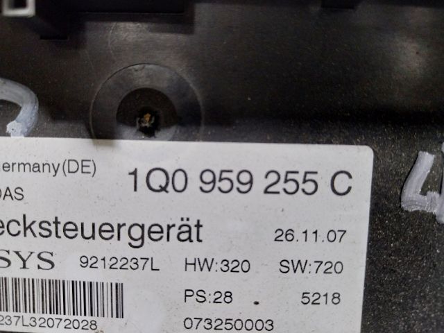 bontott VW EOS Cabrio Tetővezérlő