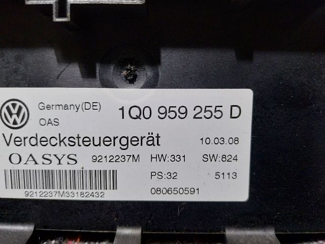 bontott VW EOS Cabrio Tetővezérlő