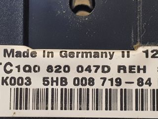 bontott VW EOS Fűtéskapcsoló (manuális klímás)