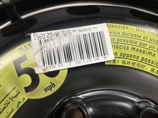 bontott VW EOS Pótkerék