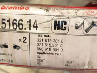 bontott VW GOLF III Első Pár Féktárcsa