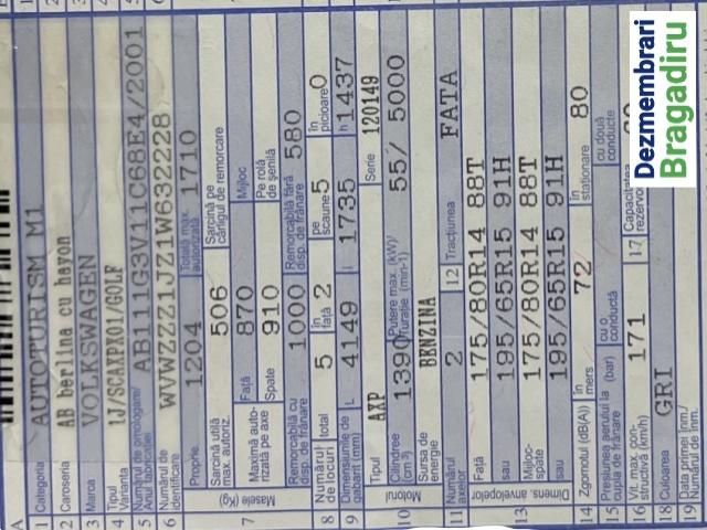 bontott VW GOLF IV Hűtőventilátor Keret