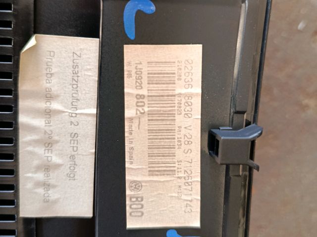 bontott VW GOLF IV Kilométeróra