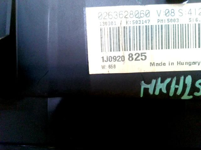 bontott VW GOLF IV Kilométeróra