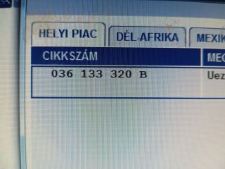 bontott VW GOLF IV Porlasztó Sor / Híd