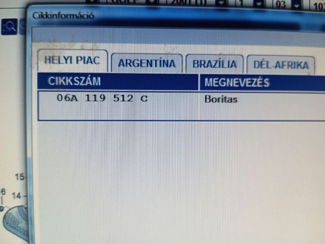 bontott VW GOLF IV Felső Motorburkolat