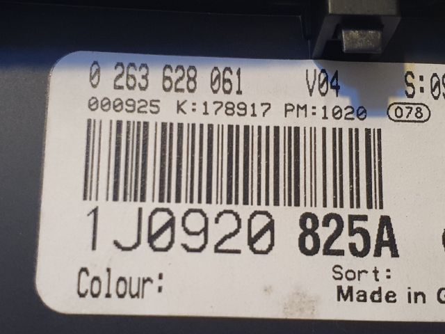 bontott VW GOLF IV Kilométeróra