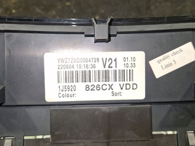 bontott VW GOLF IV Kilométeróra