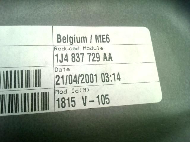 bontott VW GOLF IV Bal első Ablakemelő Szerkezet (Elektromos)