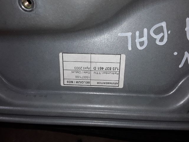 bontott VW GOLF IV Bal első Ablakemelő Szerkezet (Elektromos)