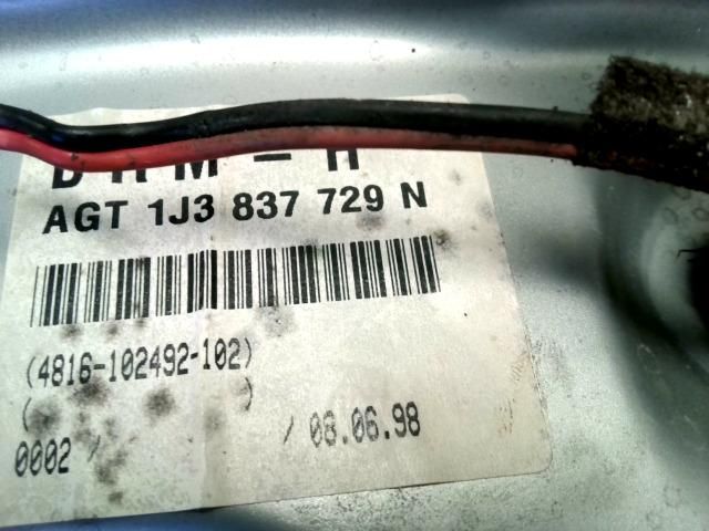 bontott VW GOLF IV Bal első Ablakemelő Szerkezet (Mechanikus)