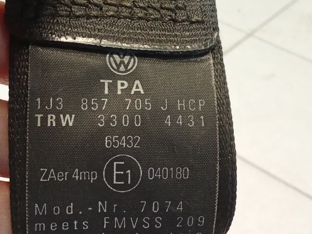 bontott VW GOLF IV Bal első Biztonsági Öv