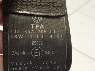 bontott VW GOLF IV Bal első Biztonsági Öv