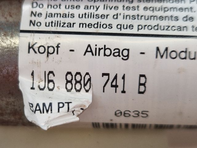 bontott VW GOLF IV Bal első Függöny Légzsák