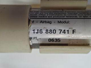 bontott VW GOLF IV Bal Függönylégzsák és Oldallégzsák