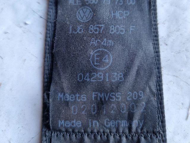 bontott VW GOLF IV Bal hátsó Biztonsági Öv