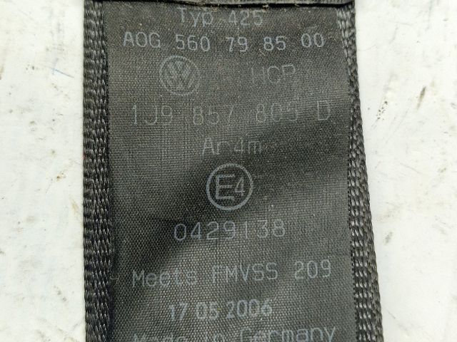 bontott VW GOLF IV Bal hátsó Biztonsági Öv