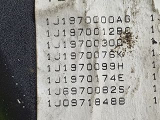 bontott VW GOLF IV Biztosítéktábla Utastér