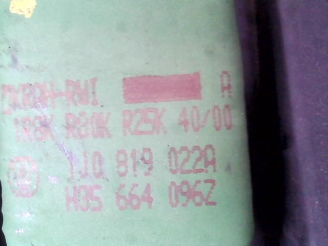 bontott VW GOLF IV Előtét Ellenállás Fűtőmotor