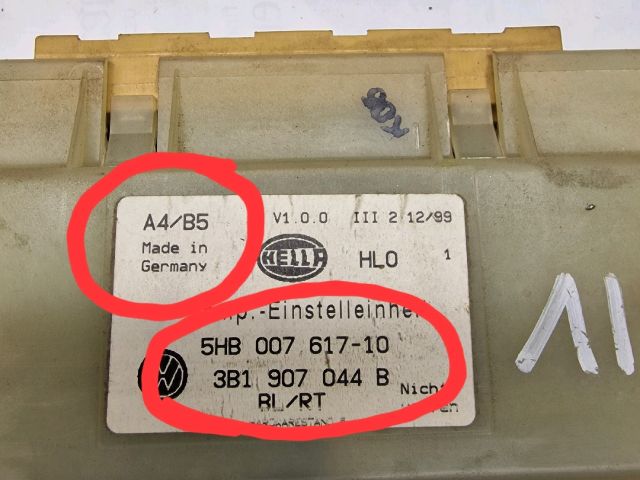 bontott VW GOLF IV Fűtéskapcsoló (digit klímás)