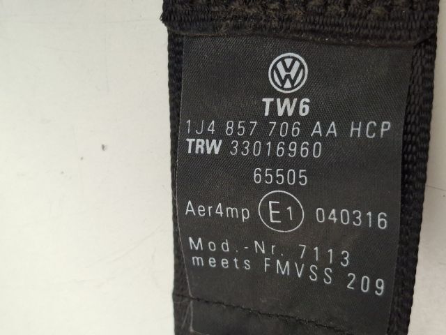 bontott VW GOLF IV Jobb első Biztonsági Öv