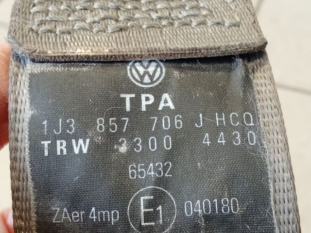 bontott VW GOLF IV Jobb első Biztonsági Öv