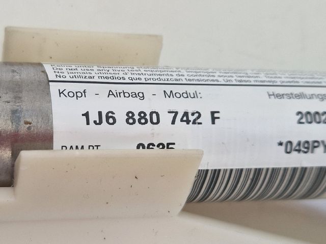 bontott VW GOLF IV Jobb első Függöny Légzsák