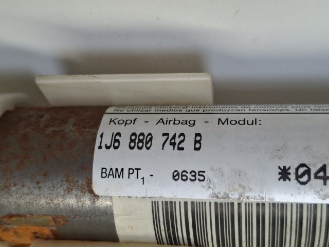 bontott VW GOLF IV Jobb Függönylégzsák és Oldallégzsák