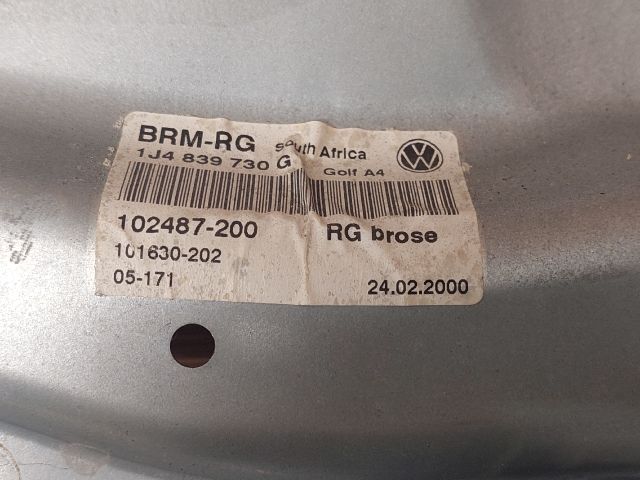 bontott VW GOLF IV Jobb hátsó Ablakemelő Szerkezet (Elektromos)