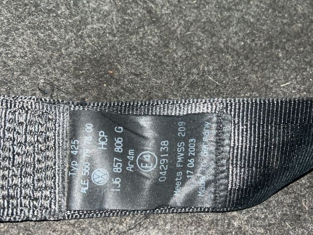 bontott VW GOLF IV Jobb hátsó Biztonsági Öv