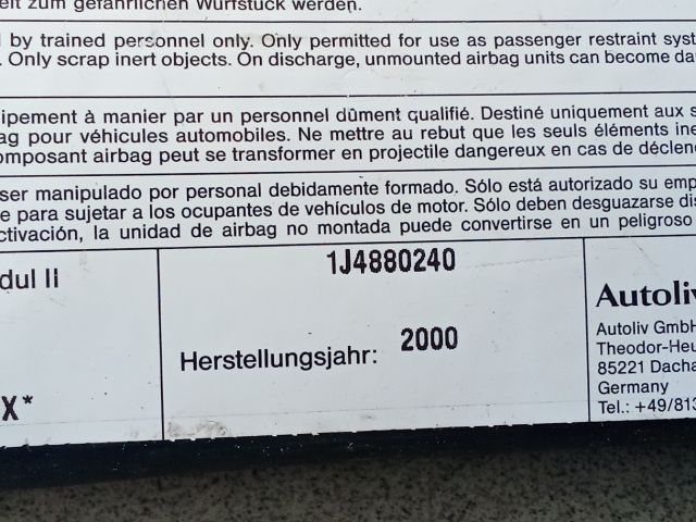 bontott VW GOLF IV Jobb Oldallégzsák