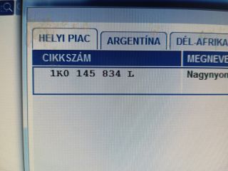 bontott VW GOLF PLUS Turbócső