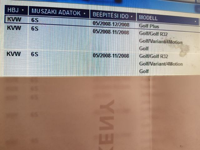 bontott VW GOLF PLUS Váltó (Mechanikus)