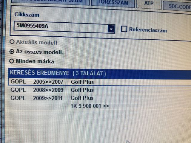 bontott VW GOLF PLUS Bal első Ablaktörlő Kar