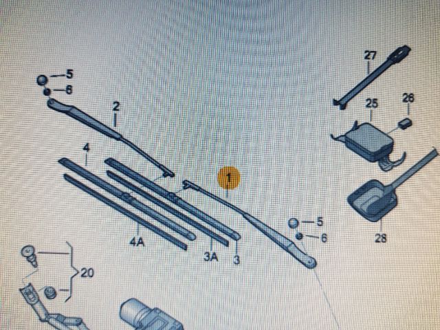 bontott VW GOLF PLUS Bal első Ablaktörlő Kar