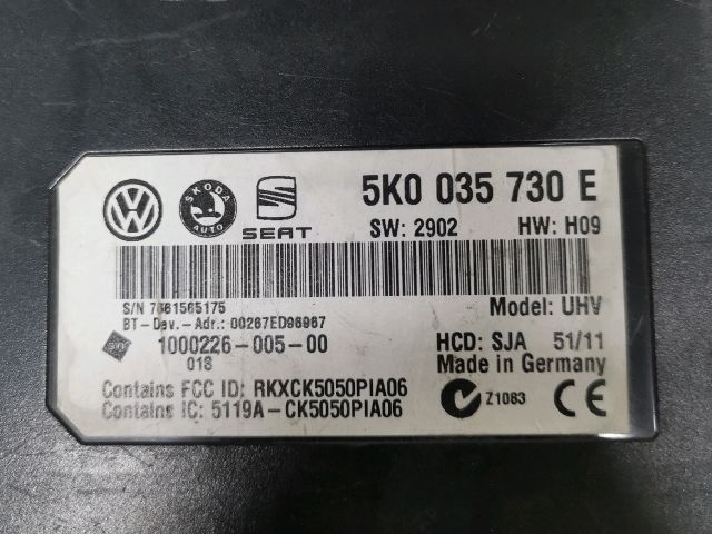 bontott VW GOLF PLUS Bluetooth Elektronika