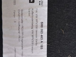 bontott VW GOLF PLUS Csomagtér Tálca