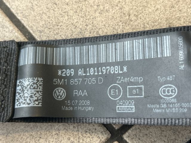 bontott VW GOLF PLUS Első Biztonsági Öv Pár (Feszítővel)