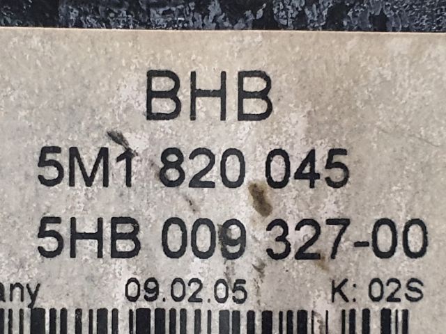 bontott VW GOLF PLUS Fűtéskapcsoló (manuális klímás)