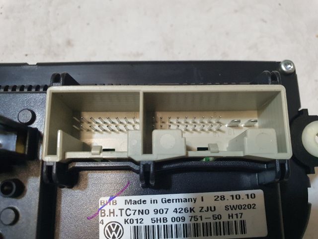 bontott VW GOLF PLUS Fűtéskapcsoló (manuális klímás)