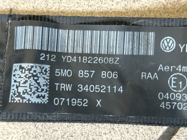 bontott VW GOLF PLUS Hátsó Biztonsági Öv Szett