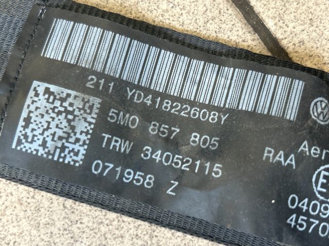 bontott VW GOLF PLUS Hátsó Biztonsági Öv Szett