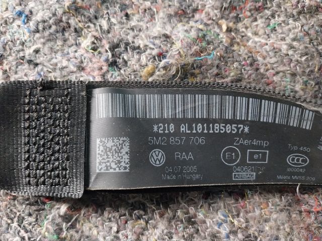 bontott VW GOLF PLUS Jobb első Biztonsági Öv