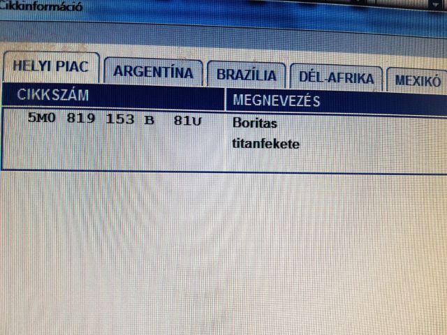 bontott VW GOLF PLUS Középső Szellőző