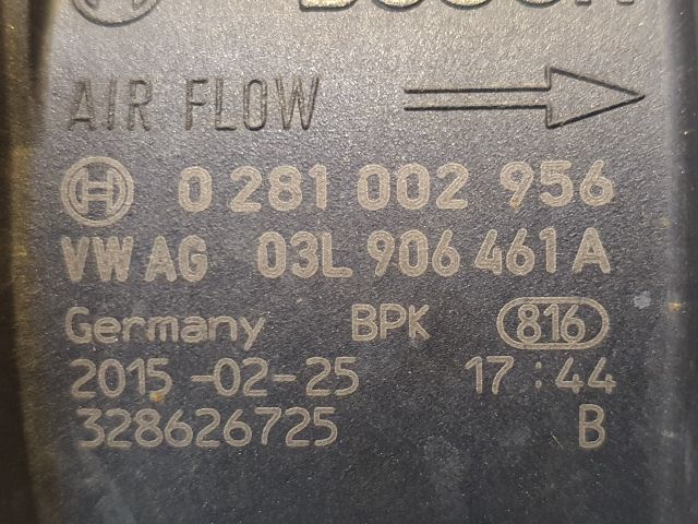 bontott VW GOLF SPORTSVAN Légtömegmérő